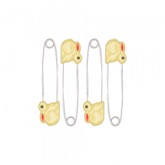 Farlin Safety Pins 4PC-Yellow